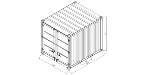 Ny 10 fots container - Bilde 2